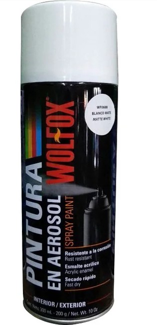 PINTURA EN AEROSOL BLANCO MATE