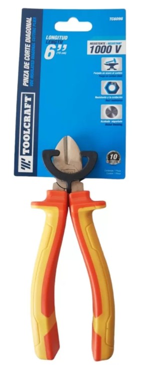 PINZA DE CORTE DIAGONAL 6&quot; RESISTENTE A 1000V