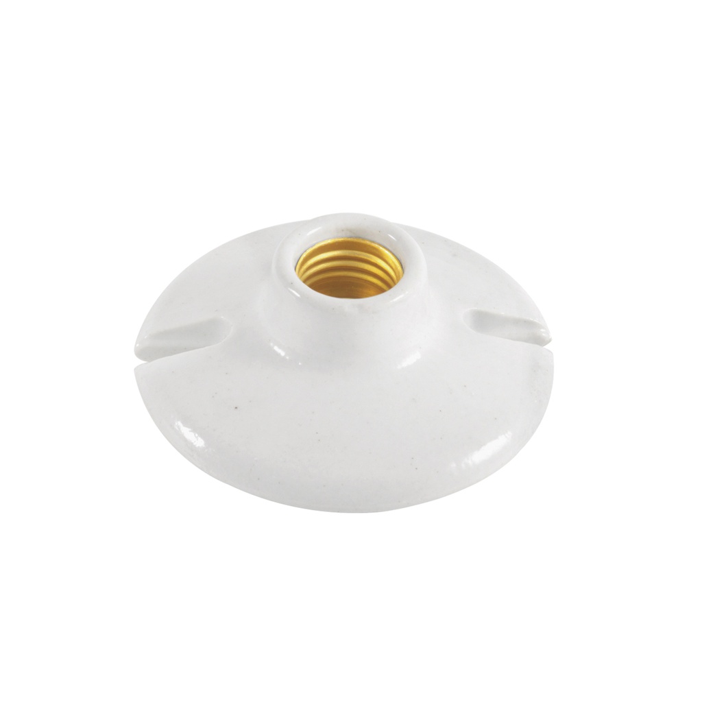 PORTALAMPARA DE TECHO REDONDA4" BAQUELITA