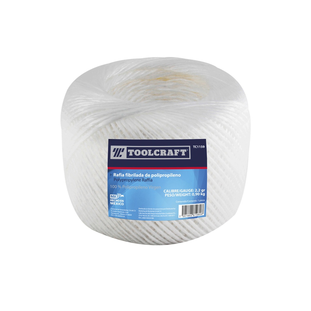 RAFIA BLANCA 2.2GR/M(ROLLO DE900G)