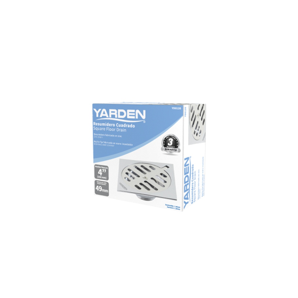 RESUMIDERO CUADRADO METALICO REJILLA ACERO INOXIDABLE