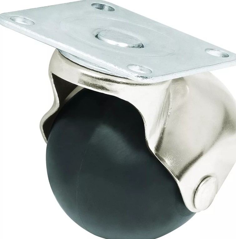RODAJA DE HULE C/PLACA 50MM(2&quot;TIPO BOLA USO RUDO