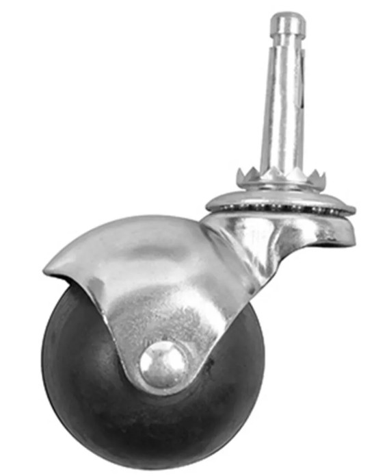 RODAJA DE HULE CON ESPIGA 40MM(11/2") T/BOLA USO RUDO