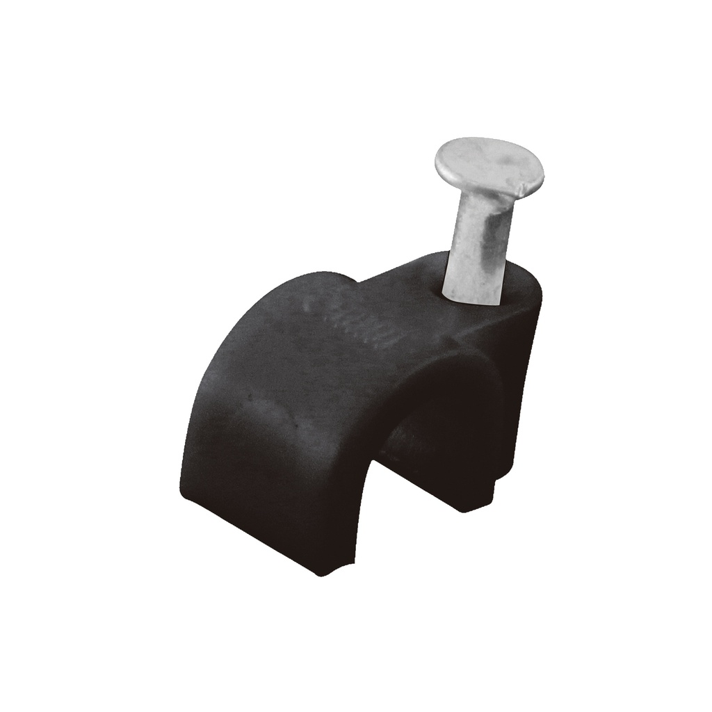 GRAPA CURVA PARA CABLE COAXIAL100 PCS