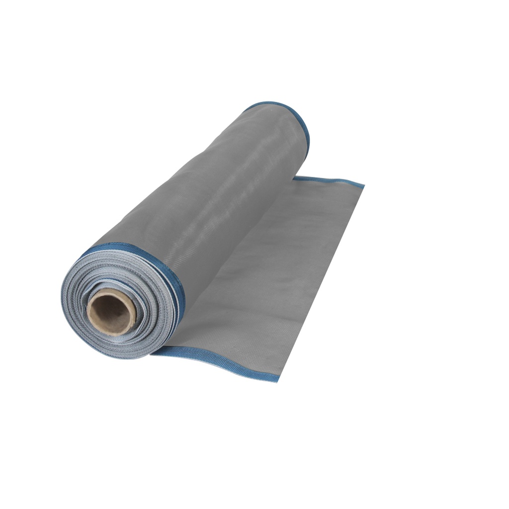 TELA MOSQUITERO DE PLASTICO GRIS 0.60 X 30M