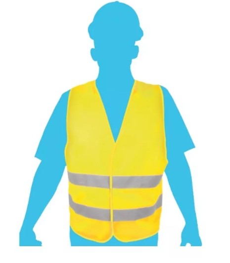 CHALECO DE SEGURIDAD CON CINTA DE ALTA VISIBILIDAD AMARILLO