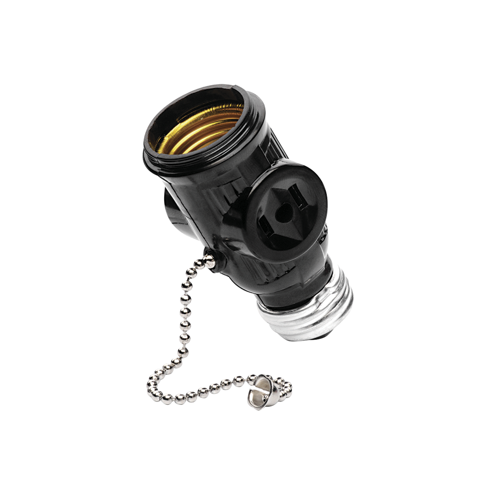 PORTALAMPARAS LADRON C/INTERRUPTOR DE CADENA