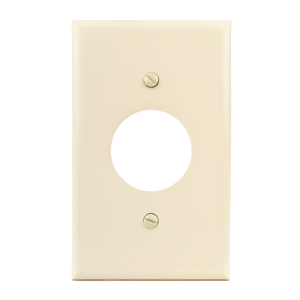 PLACA DE PLASTICO PARA CONTACTO SENCILLO BLANCA