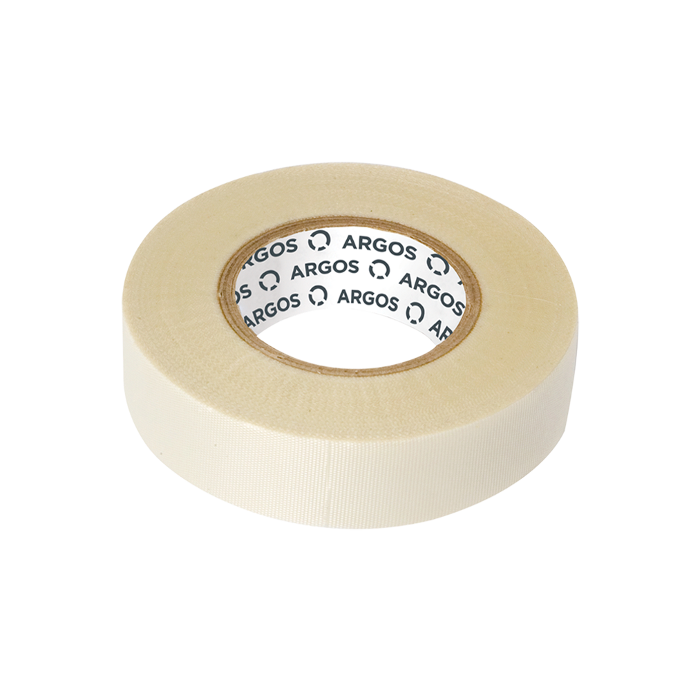 CINTA DE TELA DE FIBRA DE VIDRIO  12 mm x 1 8m    BLANCA