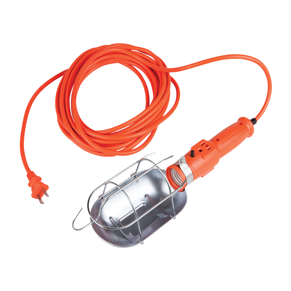 EXTENSION USO RUDO CON LAMPARA DE TALLER 15 METROS