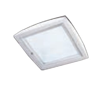 CARCASA CUADRADA DE EMPOTRAR FIJO 1 LAMPARA HQI 70W BLANCO