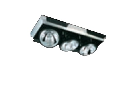 CARCASA CUADRADA DE EMPOTRAR DIRIGIBLE 3 SALIDAS AR111 NEGRO