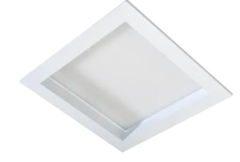 CARCASA DE EMPOTRAR CUADRADO PARA 2 LAMPARAS PLC 26W BLANCO