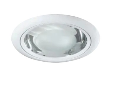 CARCASA DE EMPOTRAR VL CIRCULAR PARA 2 LAMPARAS PLC 26W BCO*