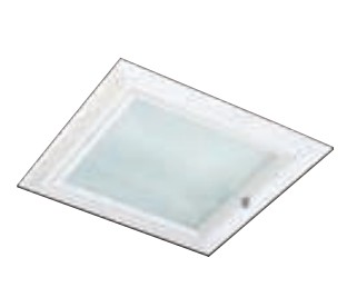 LUMINARIO CUADRADO DE EMPOTRAR CR CON 2 LAMPARAS PLC BLANCO 52 W 120-277 V~ 60 Hz