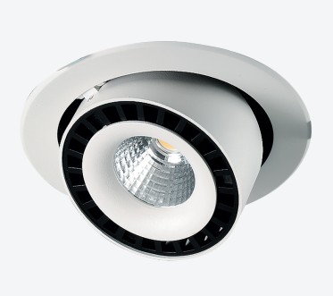 LUMINARIO CIRCULAR DE EMPOTRAR LED DIRIGIBLE CON REFLECTOR CONICO ESPECULAR BLANCO 25 W 110-240 V~ 60 Hz 4 200 K 2 010 lm