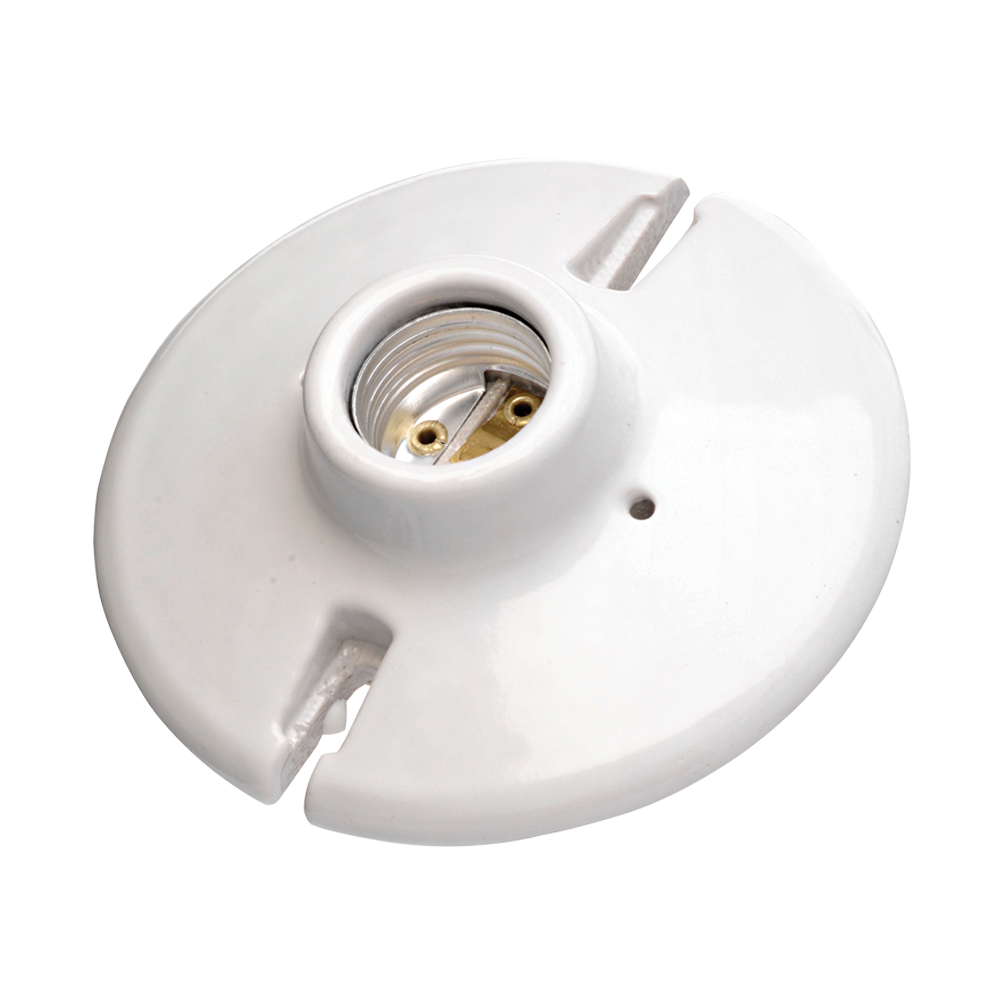 PORTALAMPARA REDONDO E27 DE BAQUELITA 4”