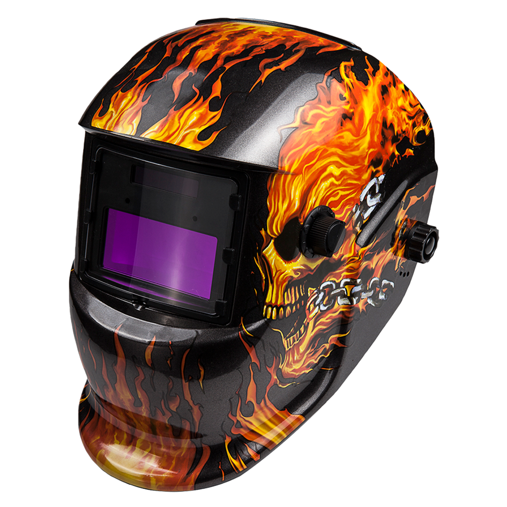 CARETA ELECTRONICA ,VISTA DE 92X42 ,13 OPCIONES DE SOMBRA ,CONTROL DE SENSIBILIDAD HI/MID/LOW ,IDEAL ARCO/MIG/TIG  T. DE RECUPERACION .2-.5S