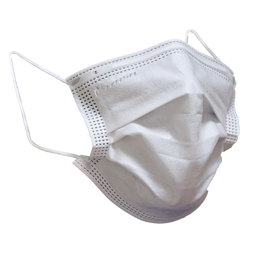 CUBRE CARA PLISADO ECOFRIENDLY TRIPLE CON FILTRO N95 CAPA PUENTE NASAL PQ 50 PZS