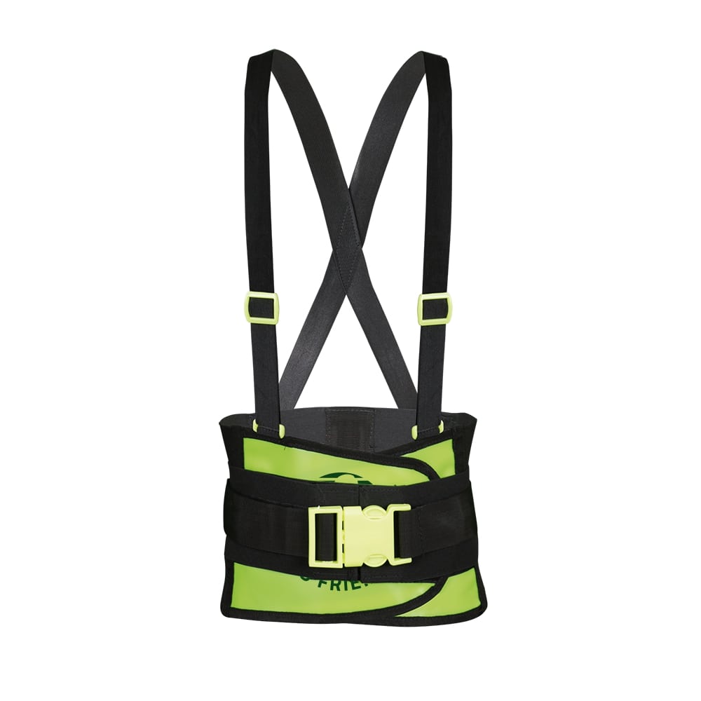 SOPORTE SACROLUMBAR ECOFRIENDLY ELASTICO CON PALETAS HIGH VISIBILITY TERCER CINTURON T-GD.
