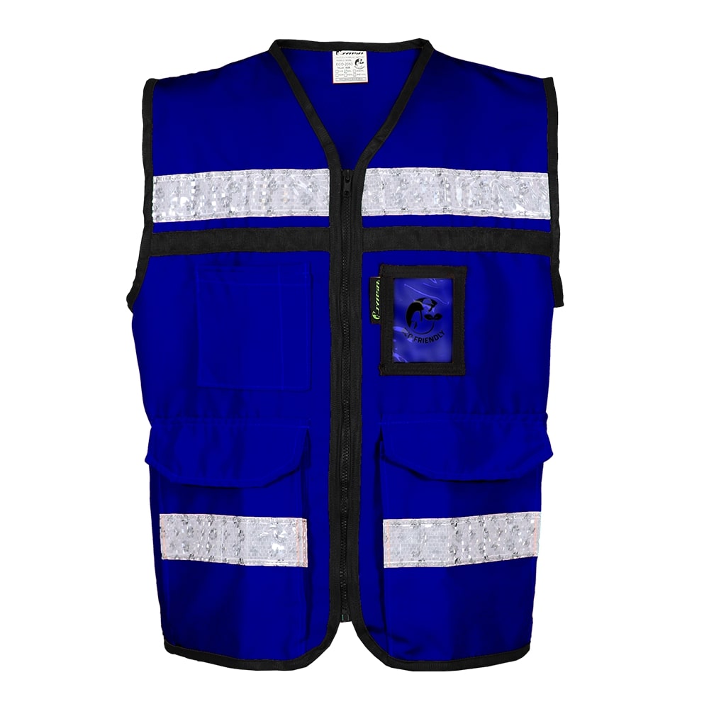 CHALECO AZUL REY CERRADO  TIPO RESCATISTA LIGERO CLASE II TALLA MD