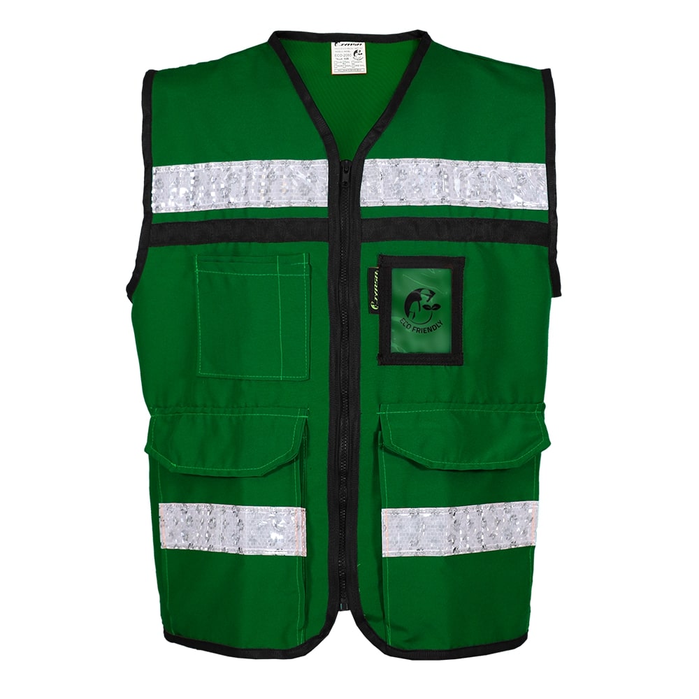 CHALECO  VERDE  CERRADO TIPO  RESCATISTA  TALLA  CH
