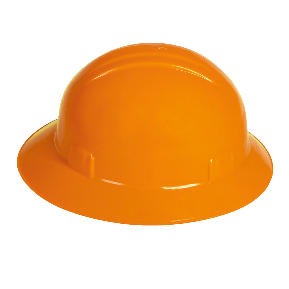 CASCO TIPO ALA ANCHA DIELECTRICO ECOFRIENDLY ANARANJADO SUSPENSION 6 PUNTOS PLASTICA, TIPO 1 CLAS E.
