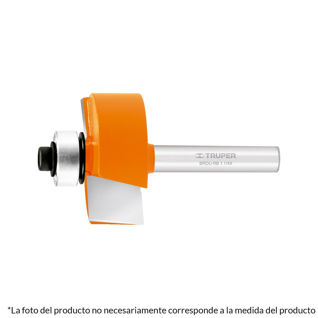 Broca para router, rebajado, 7/8' con balero, Truper