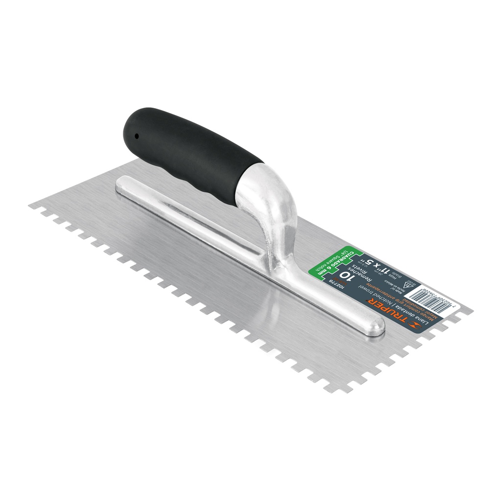 Llana 11' dentado cuadrado 1/4', 10 rem, mgo comfort grip