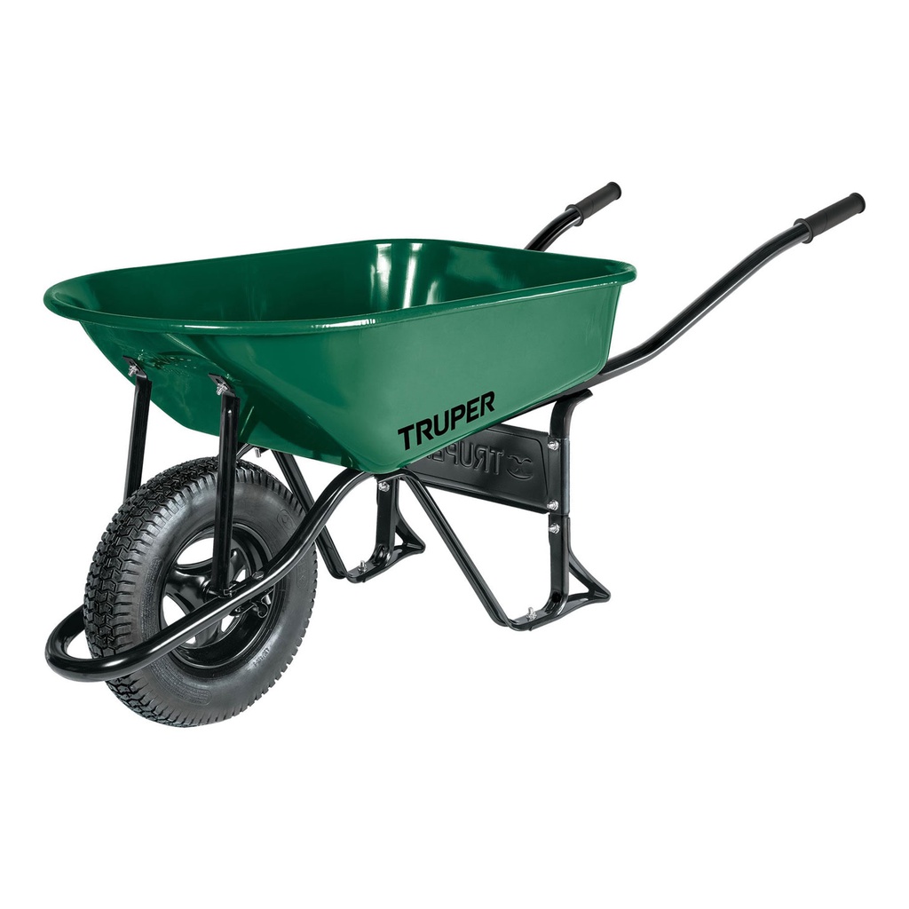 Carretilla 4.75 ft3 Neumatica, bastidor tubular, Truper