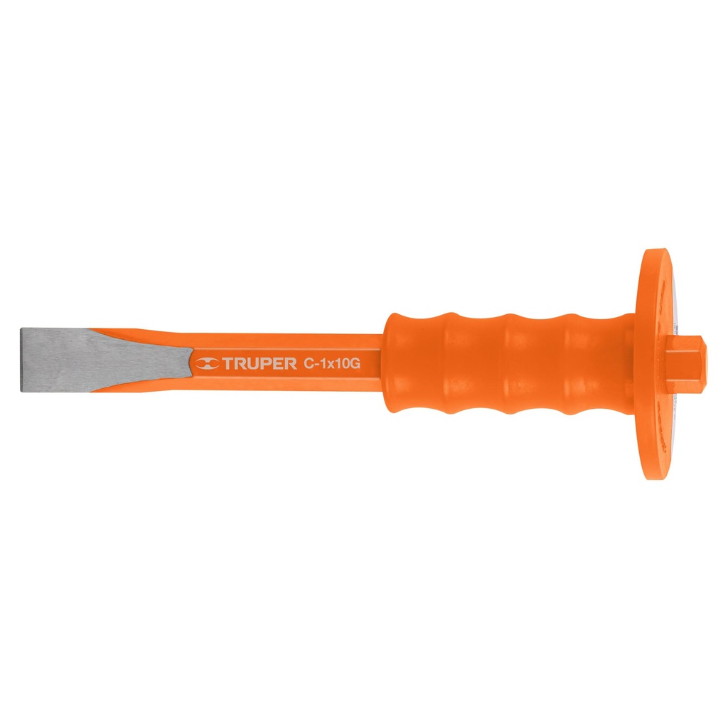 Cincel de corte frio 1 x 10' con grip, Truper