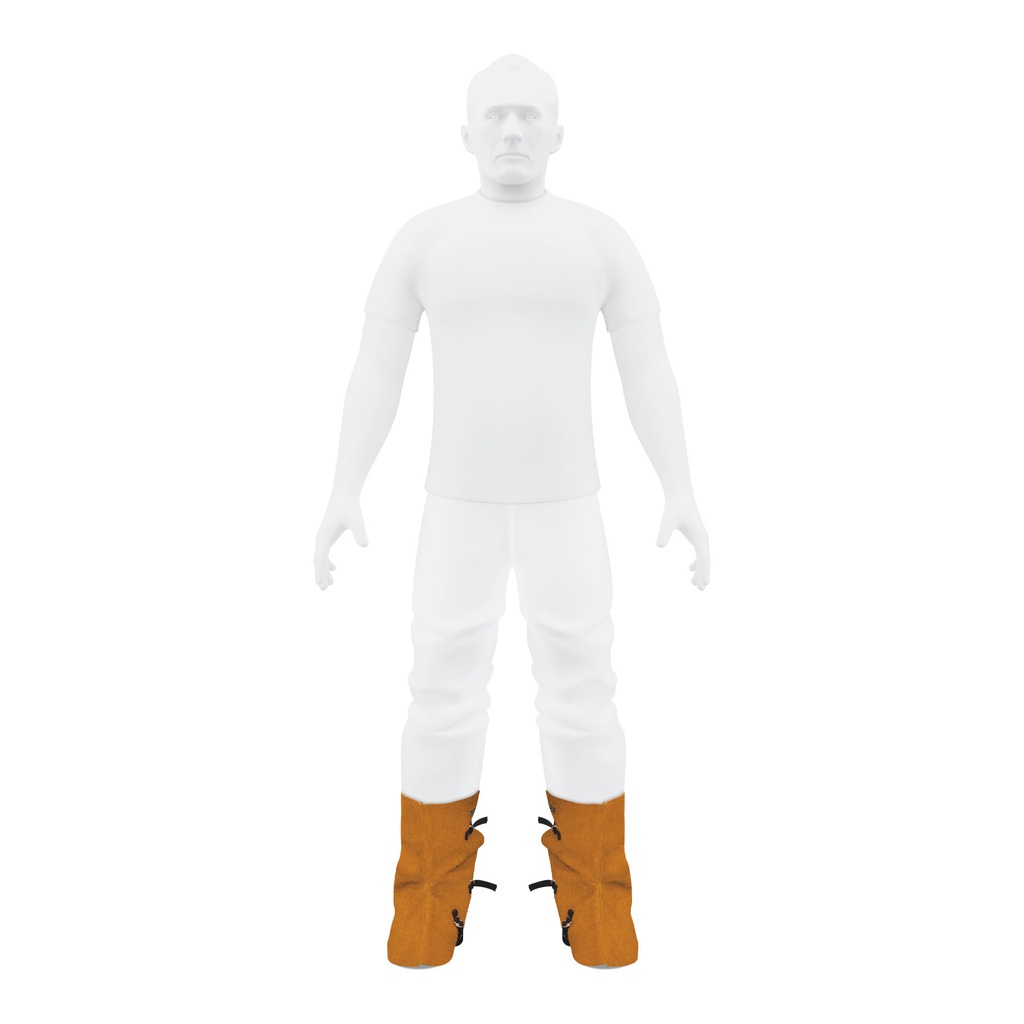 Proteccion para soldar, polainas de carnaza, Truper