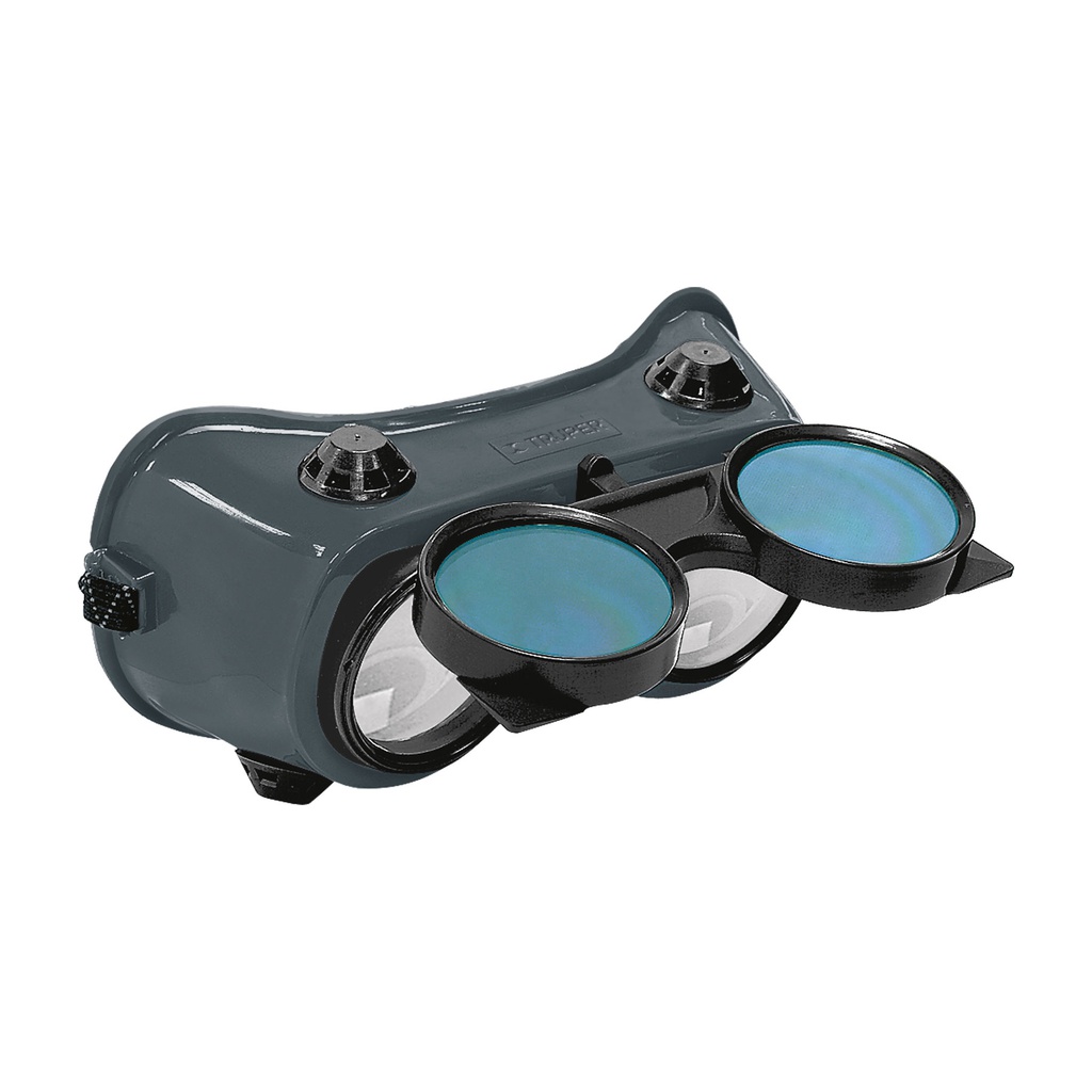 Gafas p/soldar c/4 valvulas de ventilacion, sombra 6, Truper