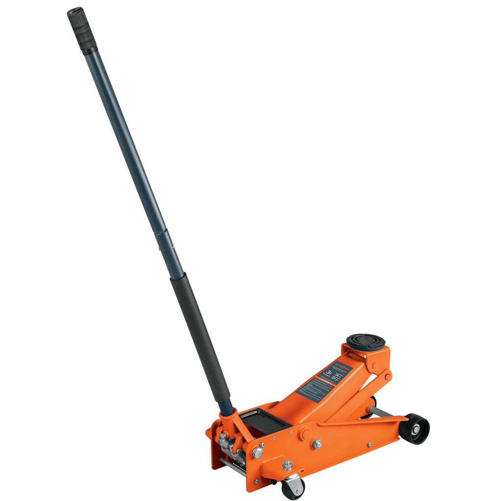 Gato hidraulico de patin 3t profesional, elev rapida, Truper