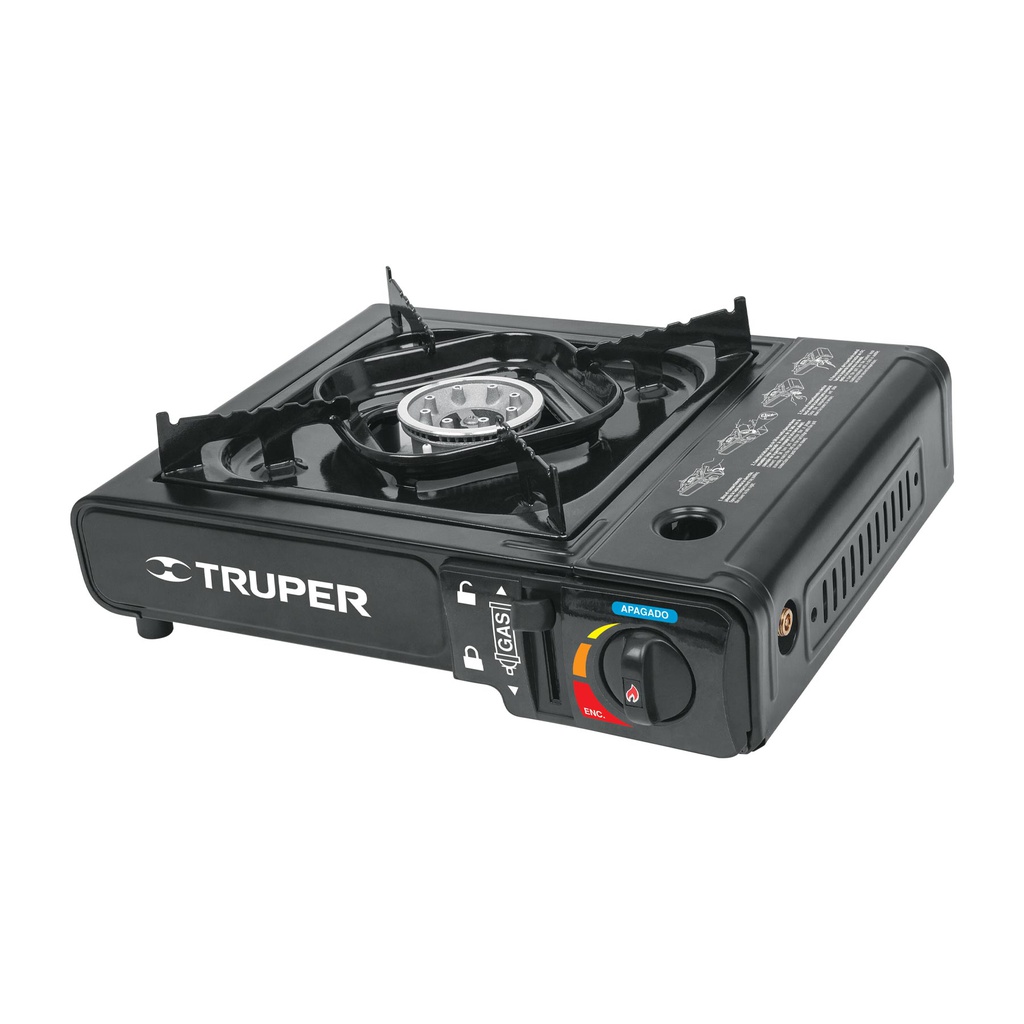 Estufilla portatil para gas, encendido electronico, Truper