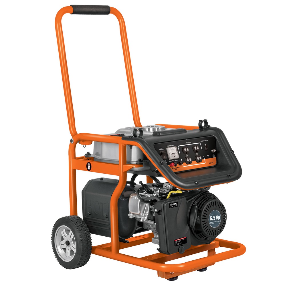 Generador portatil 1.5 kW motor a gasolina, Truper