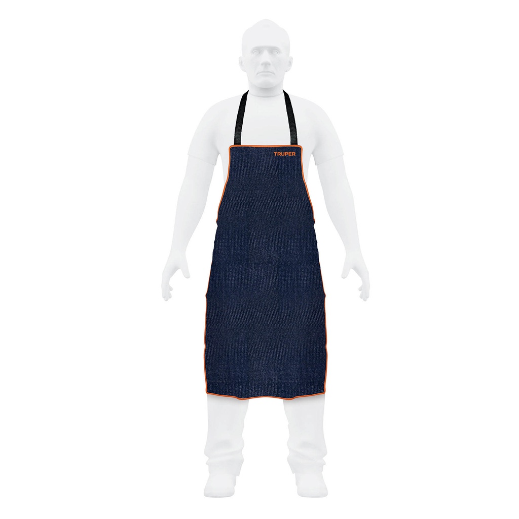 Proteccion para soldar, peto de mezclilla, Truper