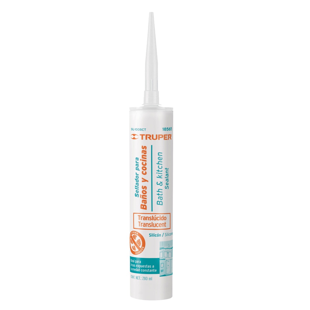 Sellador translucido para baños y cocinas, 280 ml, Truper