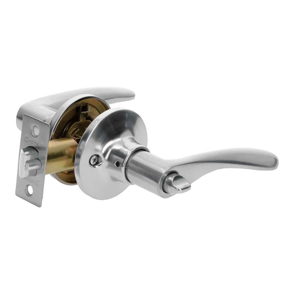 Cerradura manija 'Milan' recamara cromo mate, cil metal