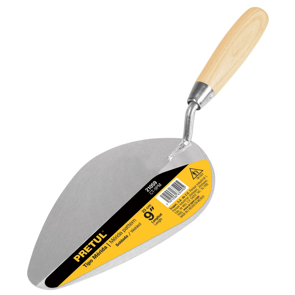 Cuchara para albañil 9' tipo Merida, Pretul