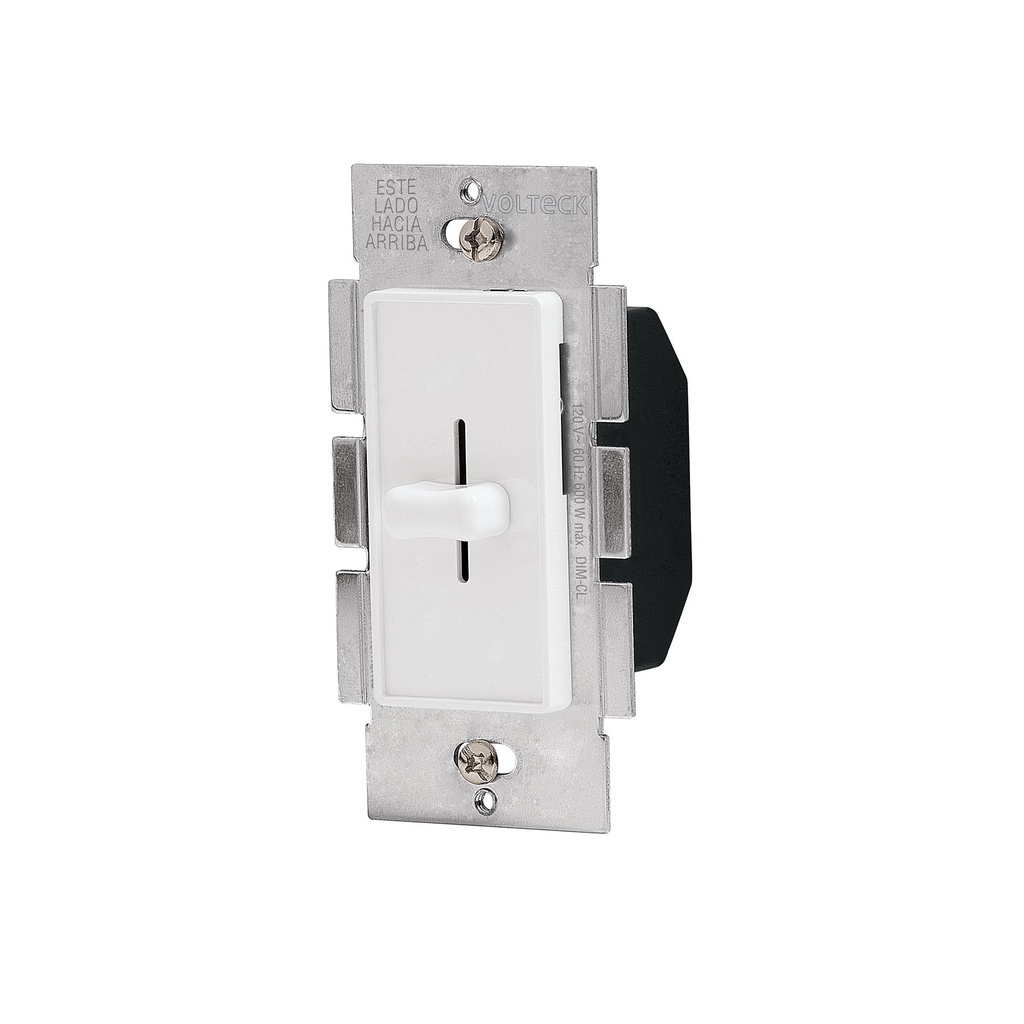 Atenuador de luz deslizable, linea Classic, Volteck