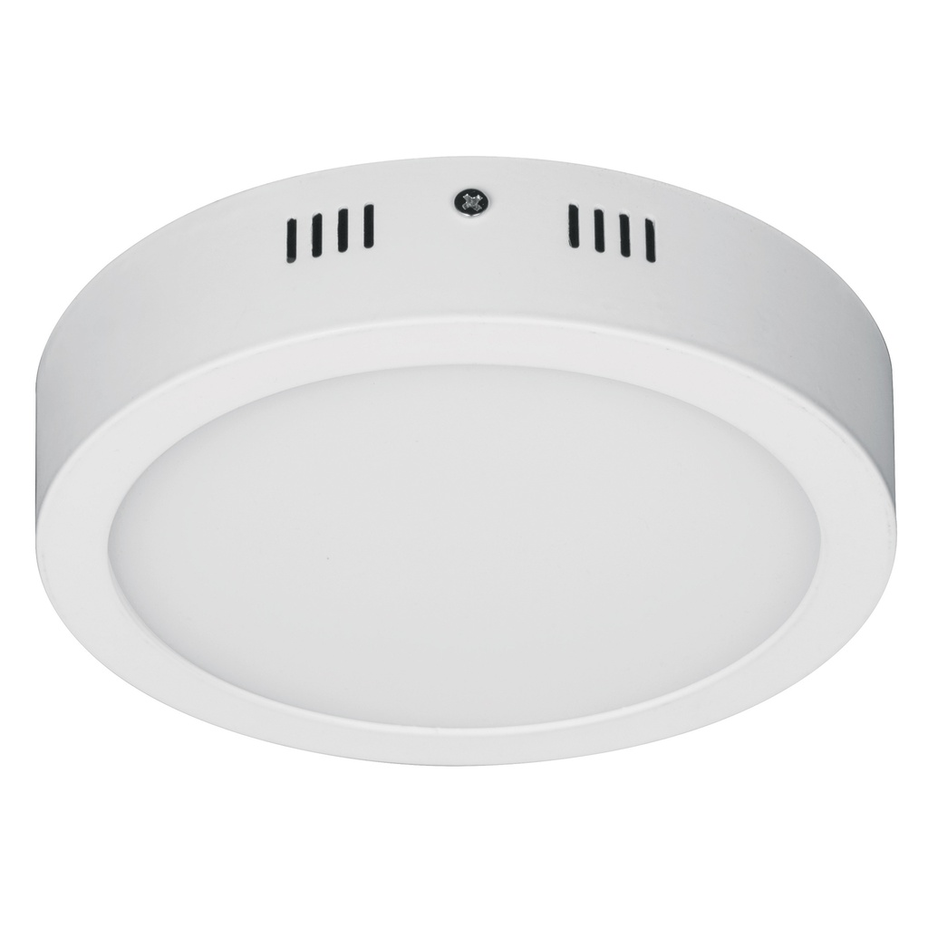 Luminario LED tipo plafon 12 W, redondo, luz de dia, blanco