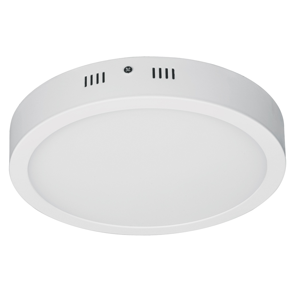 Luminario LED tipo plafon 18 W, redondo, luz de dia, blanco