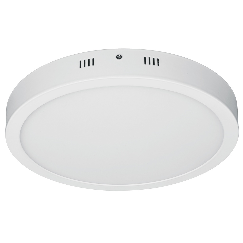 Luminario LED tipo plafon 24 W, redondo, luz de dia, blanco