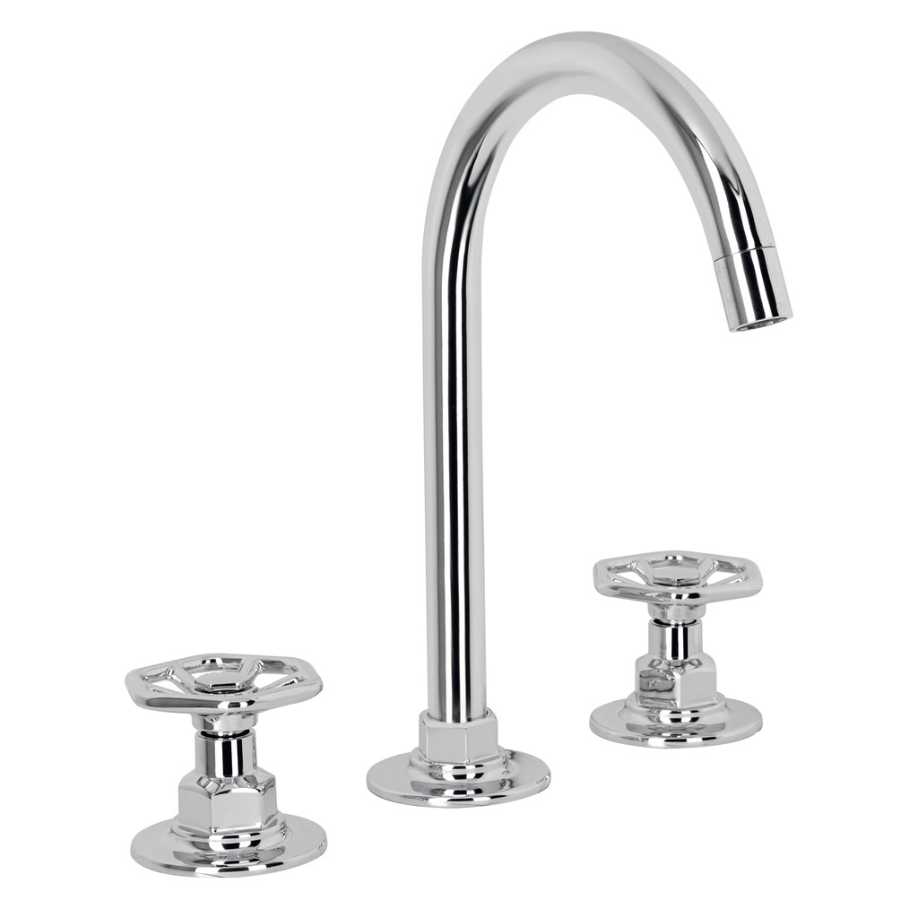 Mezcladora p/lavabo,taladros separados,redondos,cromo,Tubig