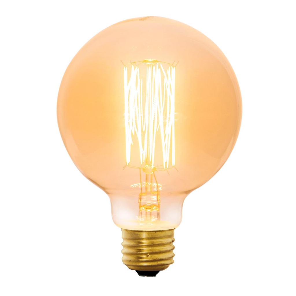 Lampara incandescente vintage 40 W tipo globo, Volteck
