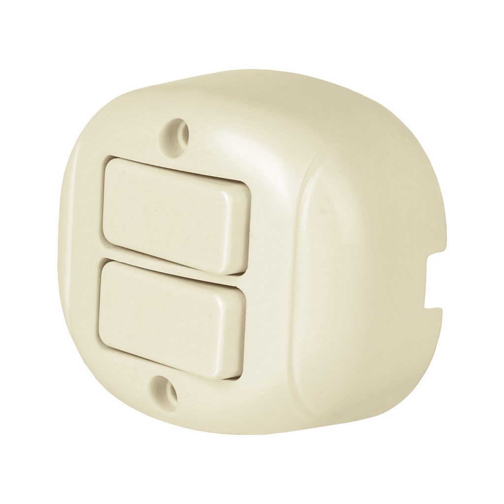 Interruptor de sobreponer duplex, Volteck