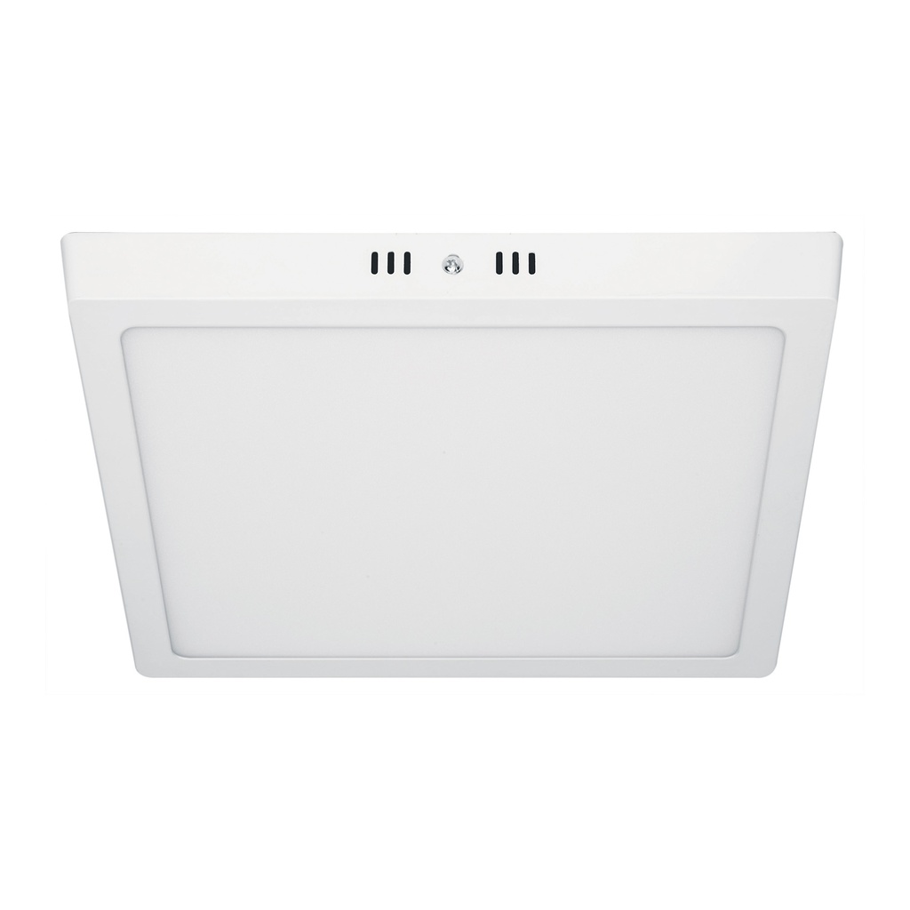 Luminario LED tipo plafon 24 W, cuadrado, luz de dia, blanco