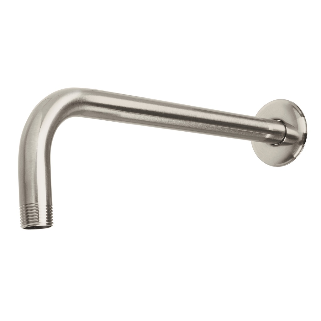 Brazo recto con chapeton para regadera, 30 cm, satin, Foset