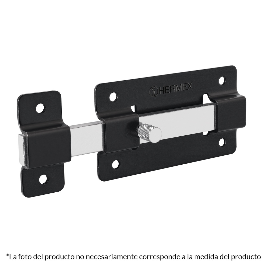 Pasador de barra plana 3', negro, Hermex
